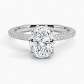 Oval Three Row Pavé Ring