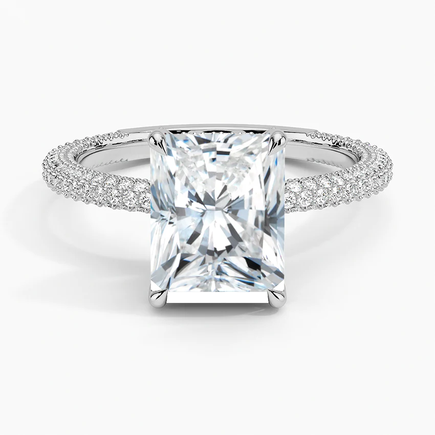 Radiant Three Row Pavé RIng