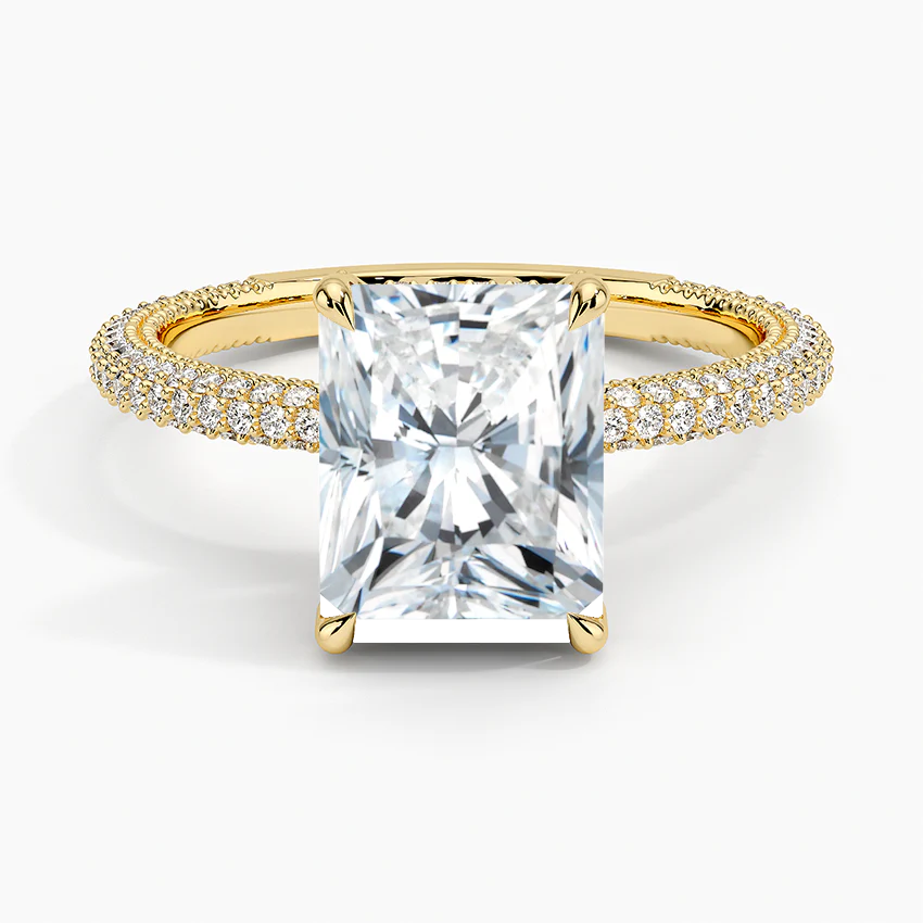 Radiant Three Row Pavé RIng