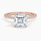 Zivella Asscher Setting Ring
