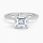 Zivella Asscher Setting Ring