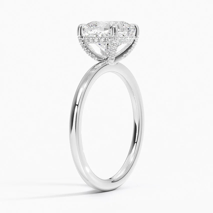 Roseline Cushion Setting Ring