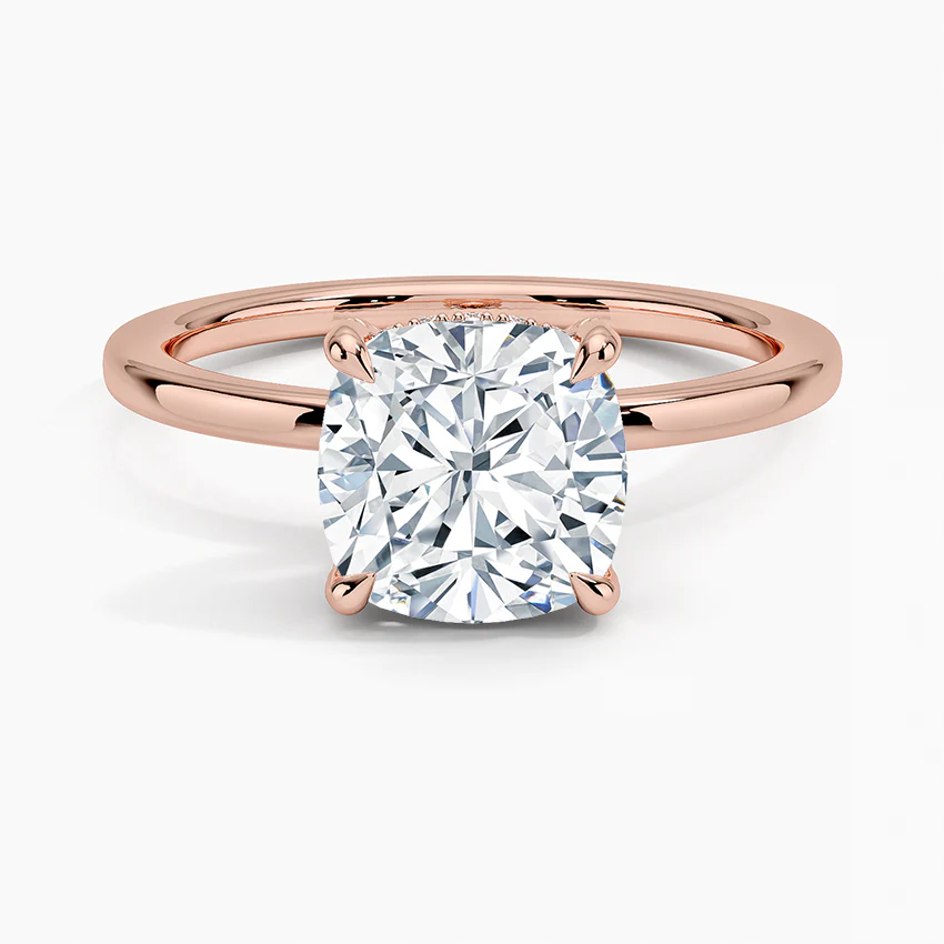Roseline Cushion Setting Ring