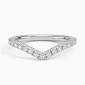 Curved Diamond Wedding Band