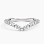 Curved Diamond Wedding Band