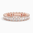 Emerald Lab Diamond Eternity Ring