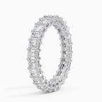 Emerald Lab Diamond Eternity Ring