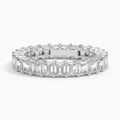 Emerald Lab Diamond Eternity Ring