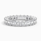 Emerald Lab Diamond Eternity Ring
