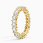 Emerald Lab Diamond Eternity Ring