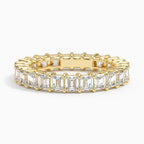 Emerald Lab Diamond Eternity Ring