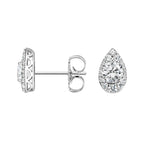 Diamond Halo Earrings