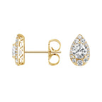 Diamond Halo Earrings