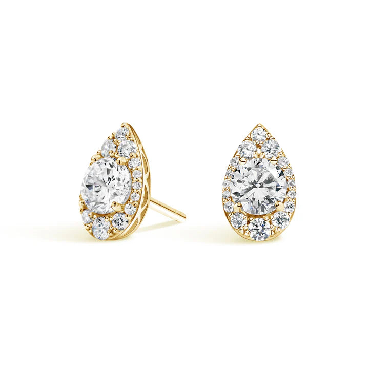 Diamond Halo Earrings