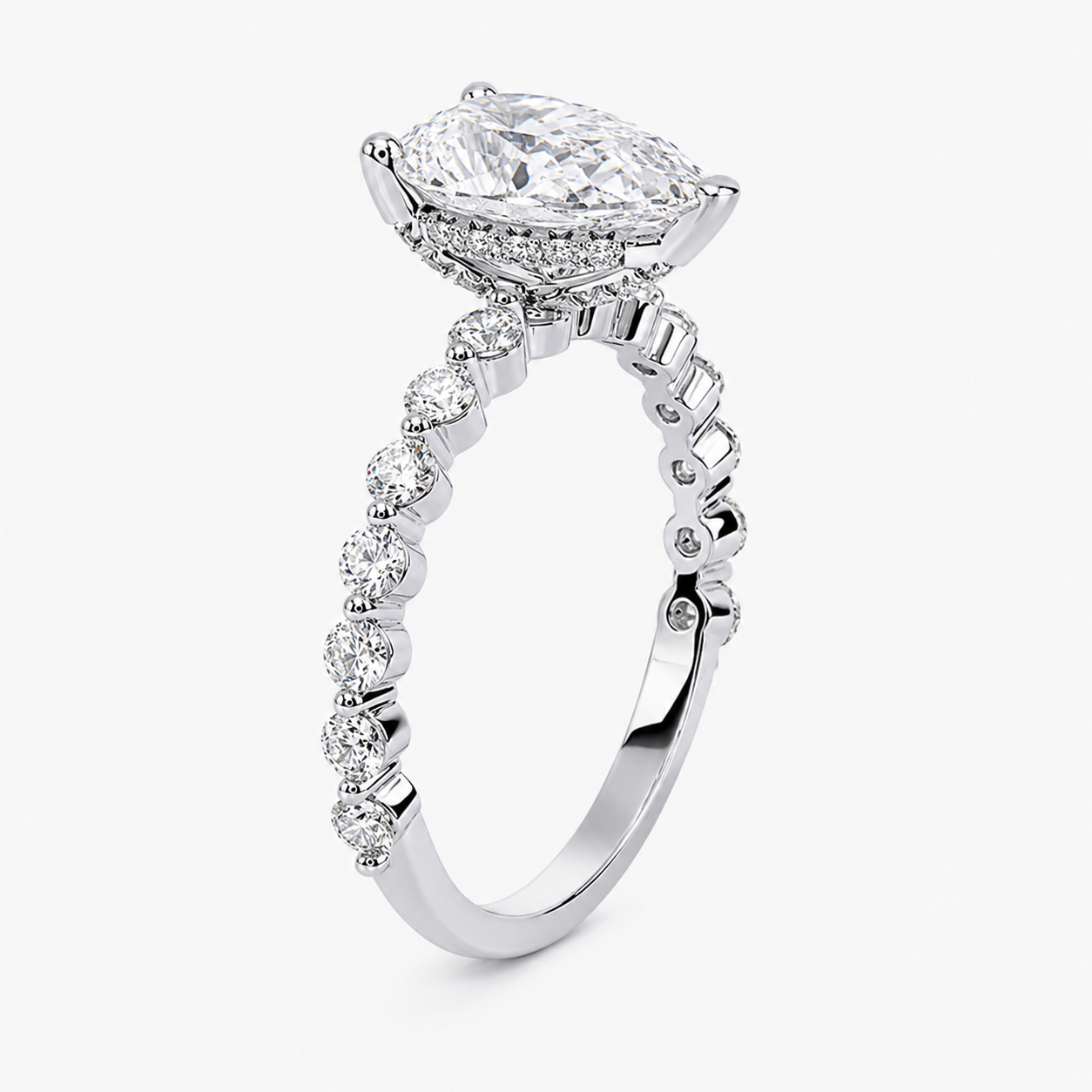 Fred Pear Setting Ring