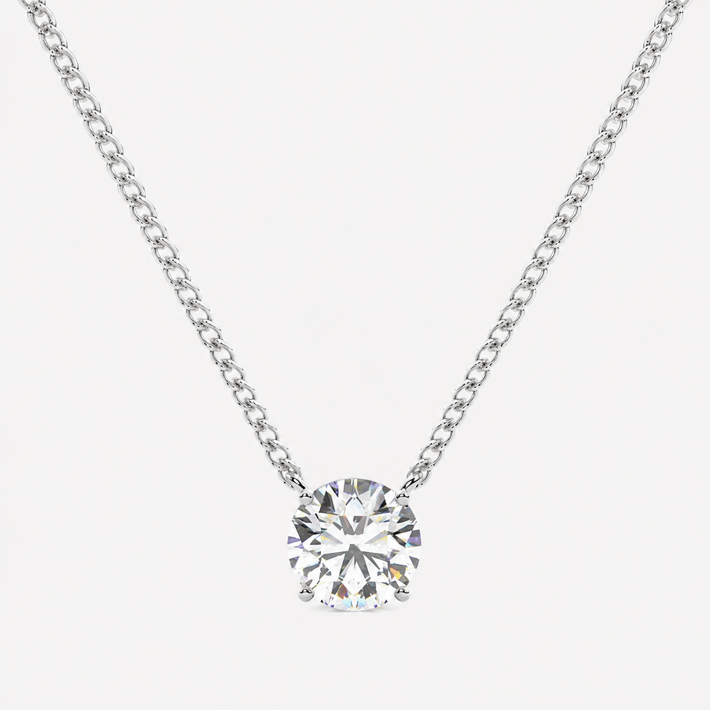Classic Diamond Solitaire Pendant