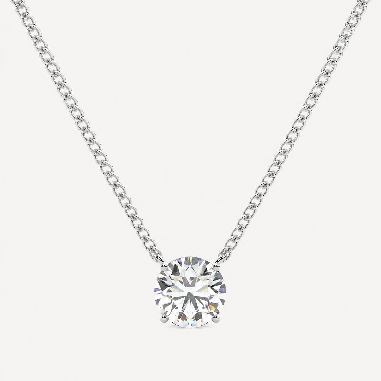 Classic Diamond Solitaire Pendant