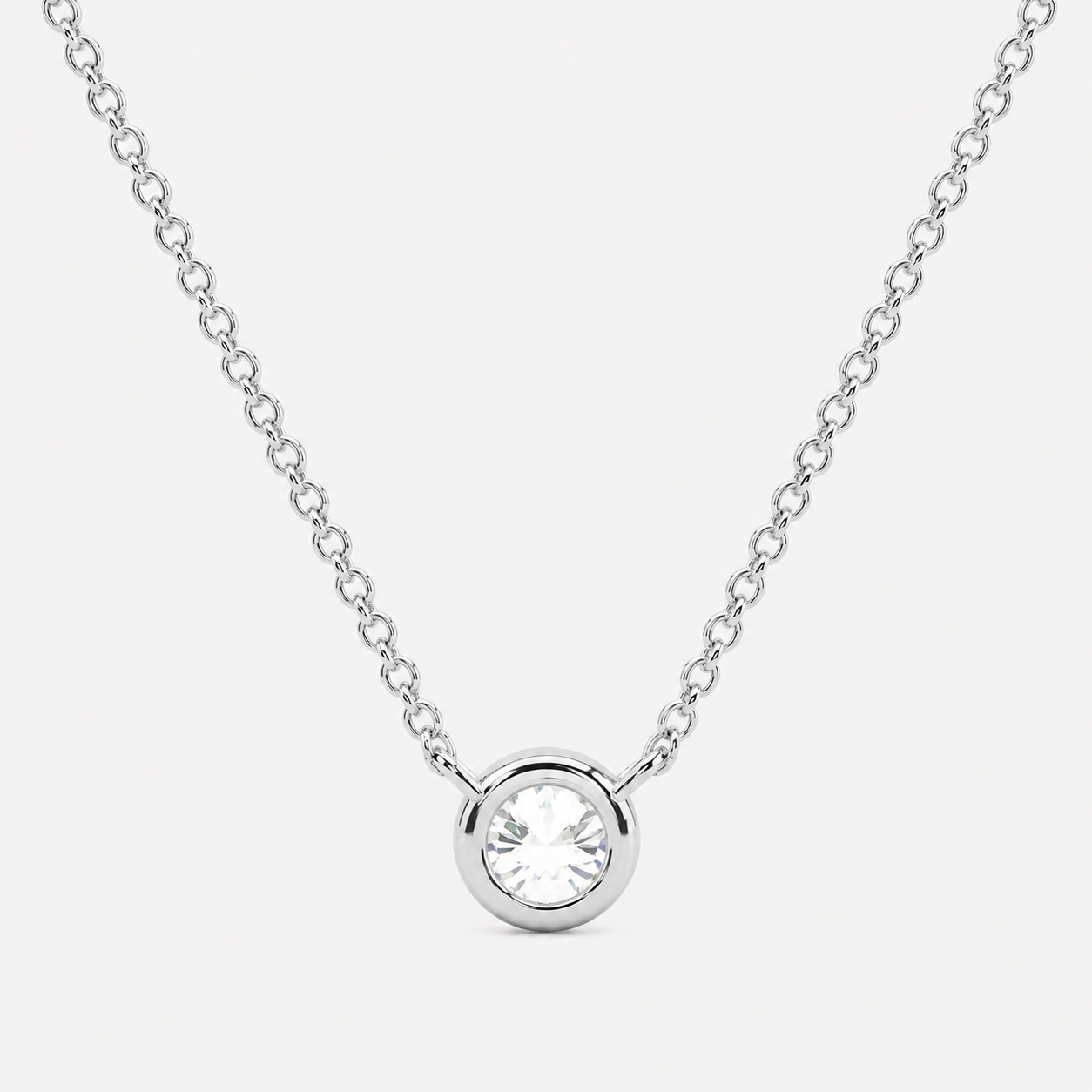 Classic Diamond Solitaire Pendant