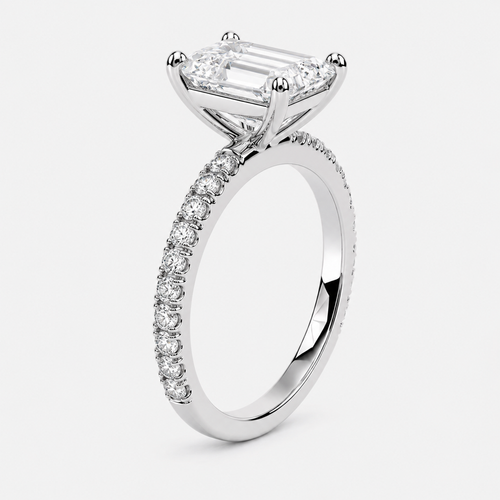 Nova Asscher Setting Ring