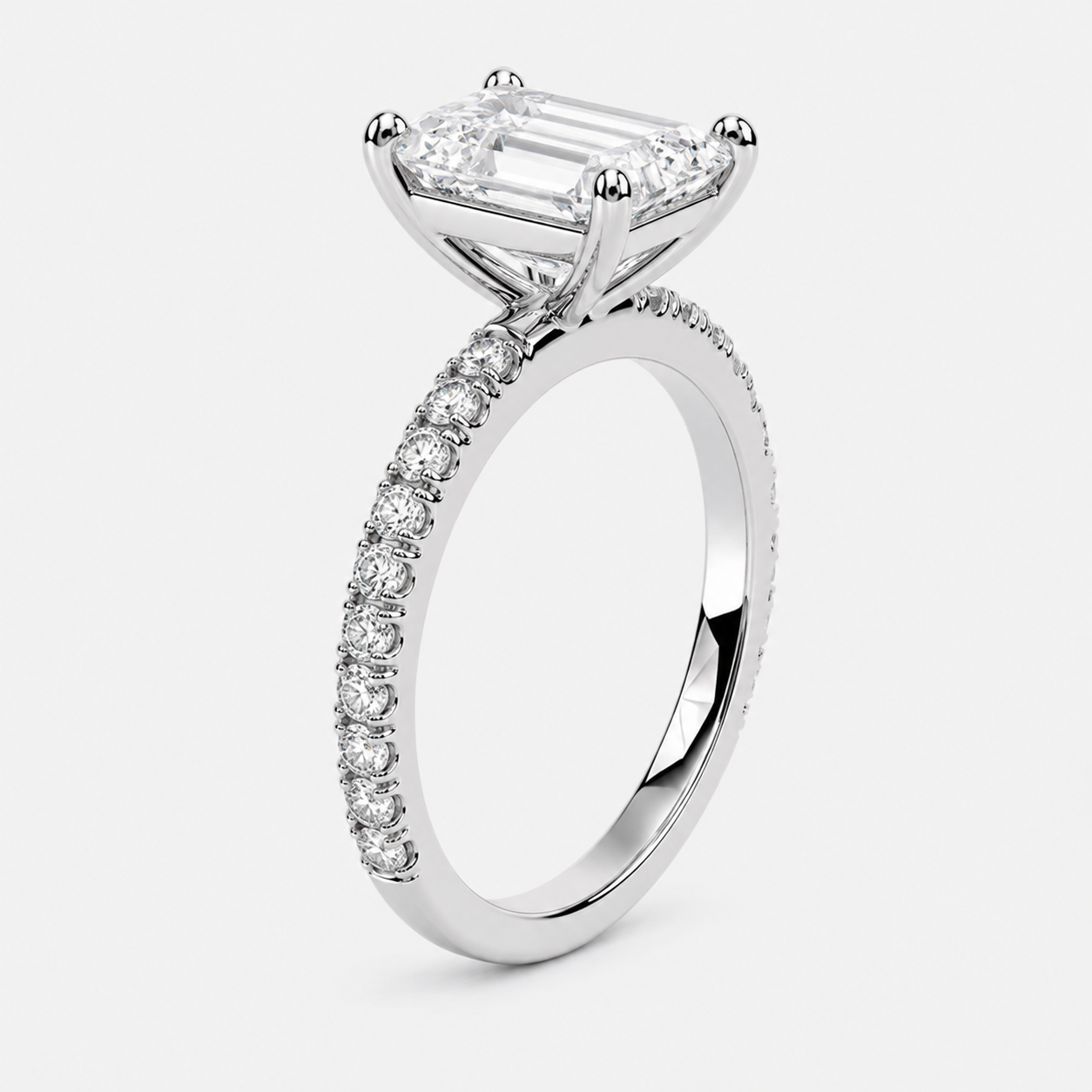 Nova Asscher Setting Ring