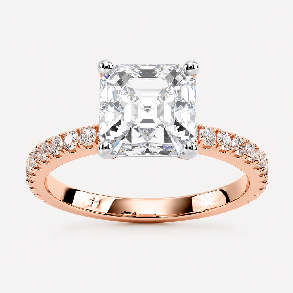 Nova Asscher Setting Ring