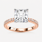 Nova Asscher Setting Ring