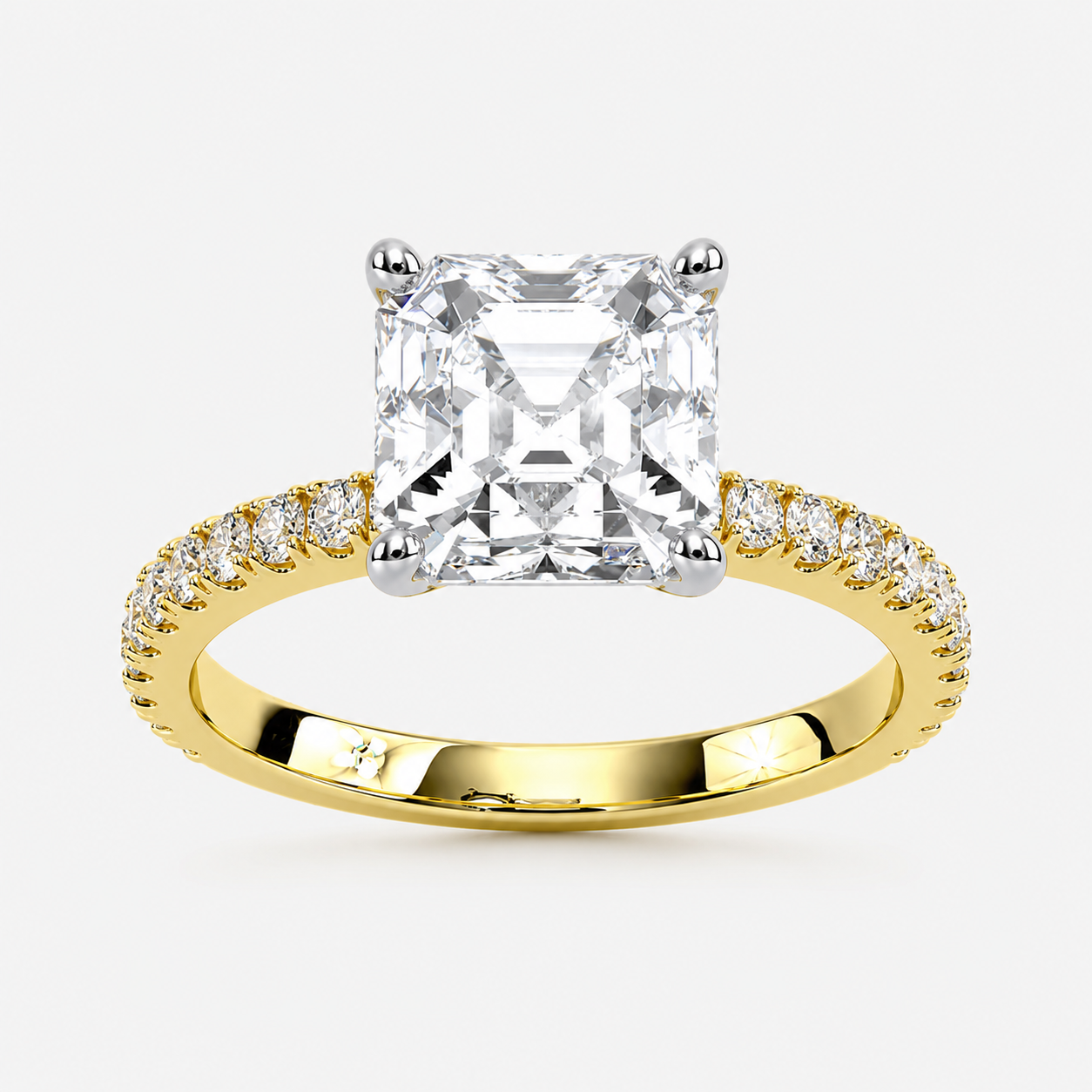 Nova Asscher Setting Ring