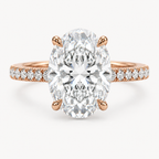 Nyle Oval Hidden Halo Pavé RIng