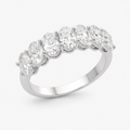 Oval Diamond Wedding Band