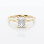 Classic Emerald Solitaire Ring