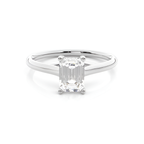Classic Emerald Solitaire Ring
