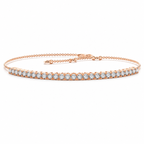 Golden Line Diamond Bracelet