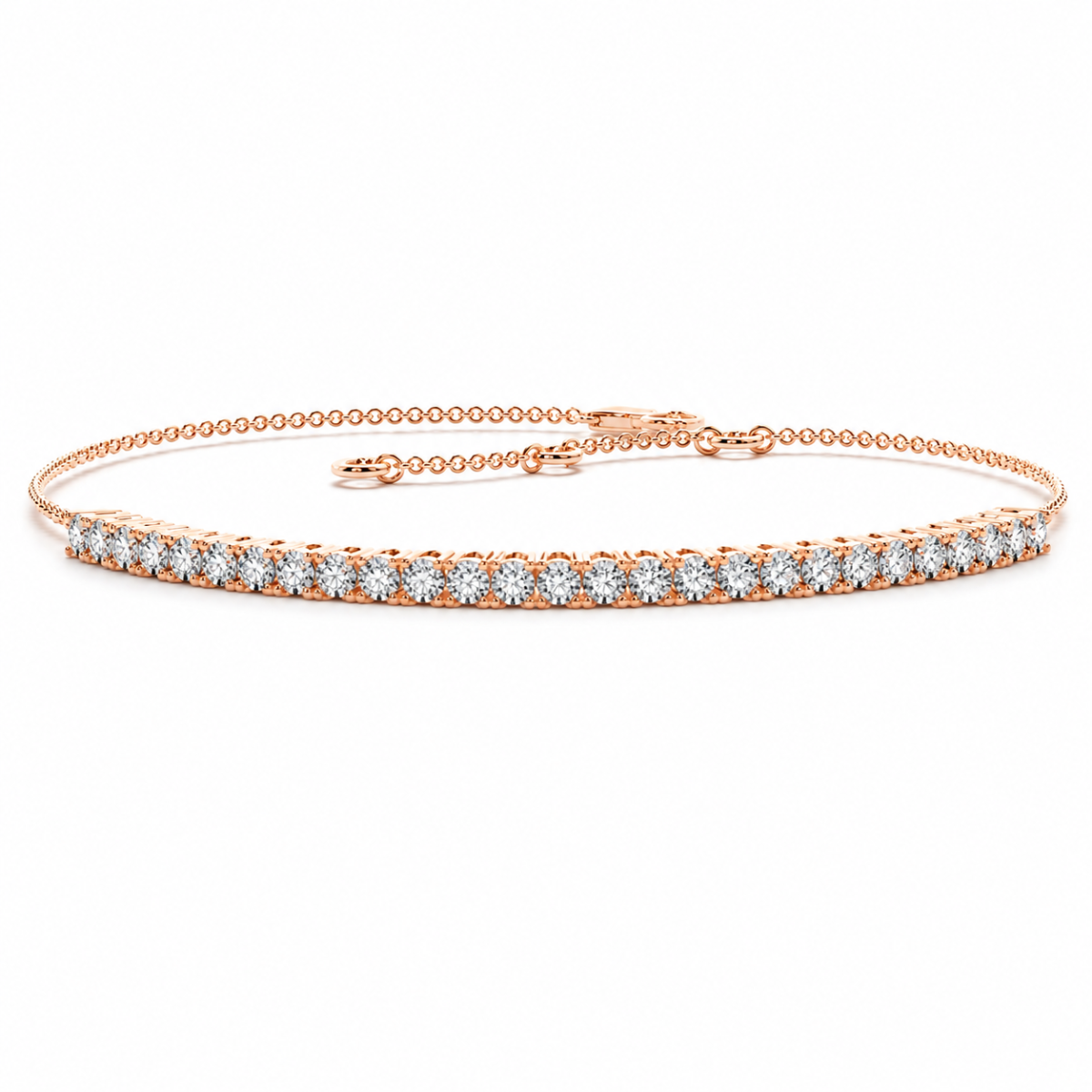 Golden Line Diamond Bracelet
