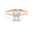 Classic Emerald Solitaire Ring