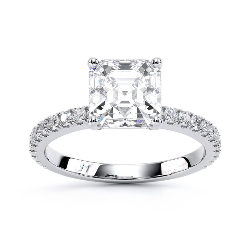 Nova Asscher Setting Ring