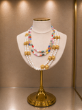 Pearl Mosaic Layered Necklace