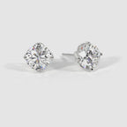 Brilliant Cut Solitaire Stud Earrings