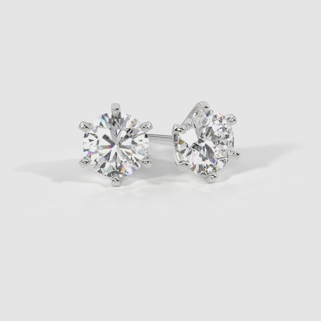 Radiant Halo-Prong Studs