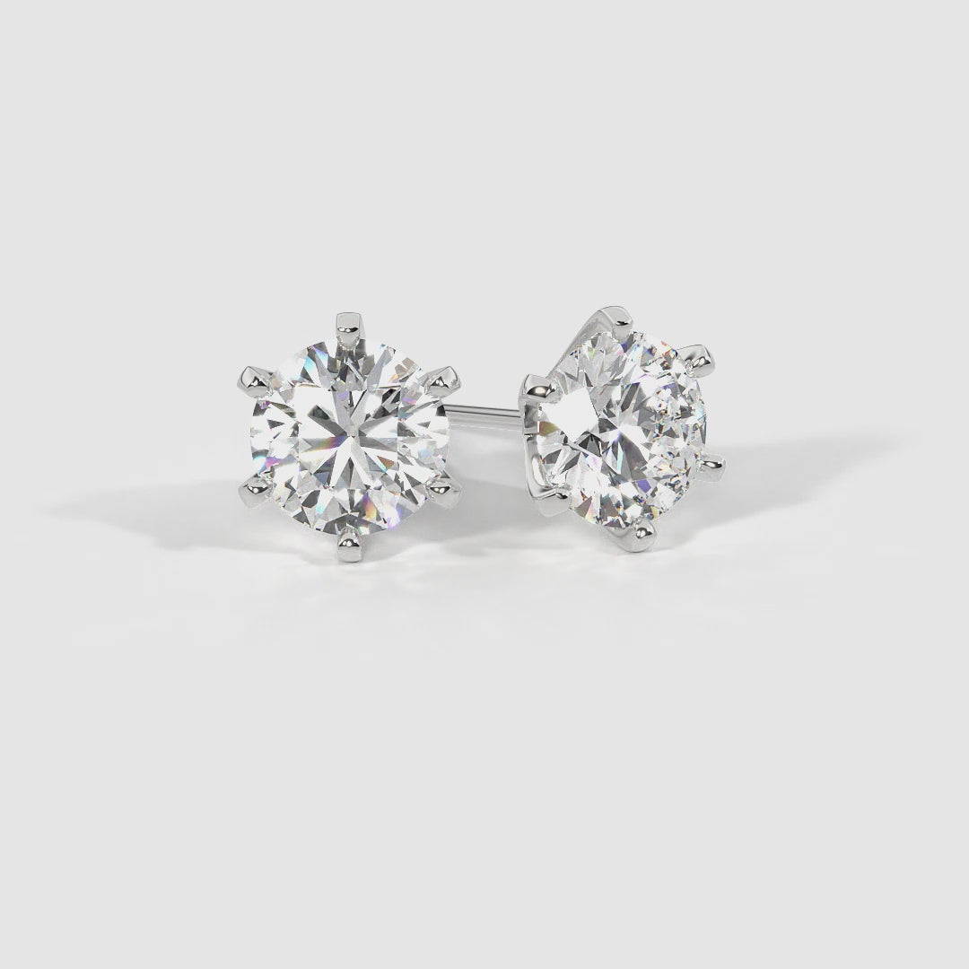 Radiant Halo-Prong Studs