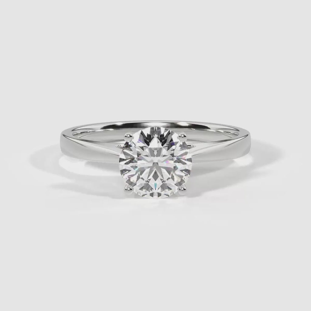 Round Cut Solitaire Engagement Ring