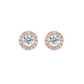 Diamond Halo Earrings