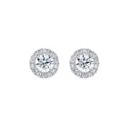 Diamond Halo Earrings